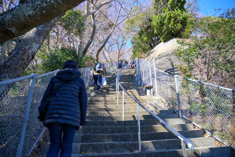 吾妻山公園階段写真