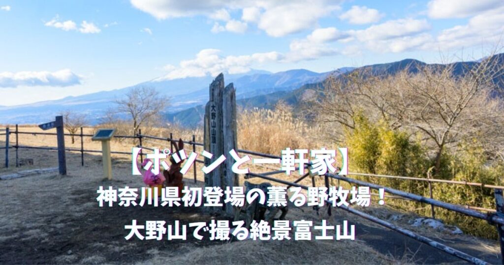【ポツンと一軒家】神奈川県初登場の薫る野牧場｜大野山で撮る絶景富士山
