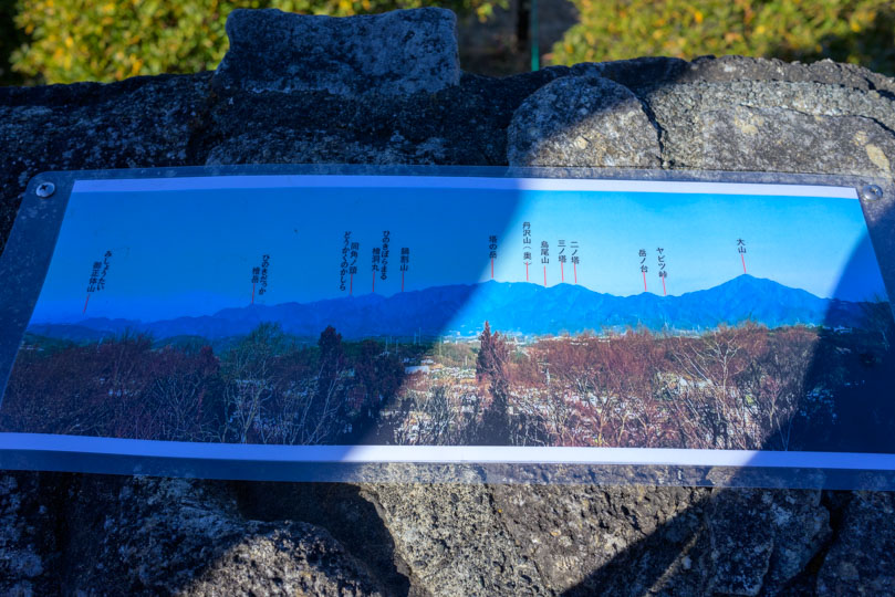 丹沢の山の写真付きの紹介図