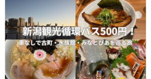 新潟の観光循環バスが500円!車なしで古町・水族館・みなとぴあを巡る